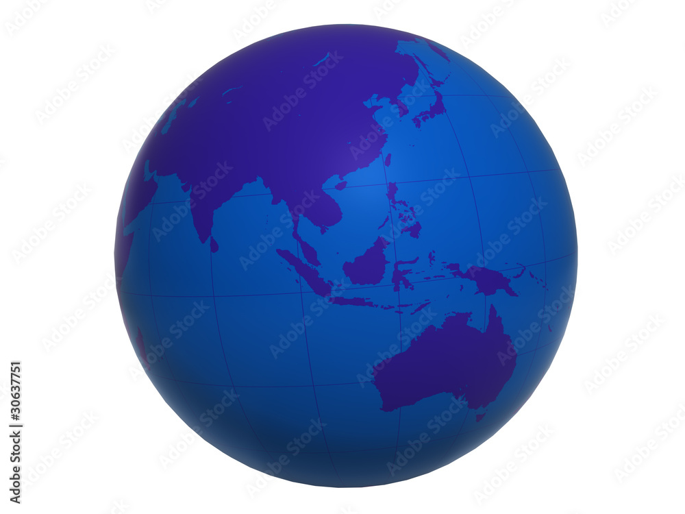 Blue World Globe v2 - Asia&Australia