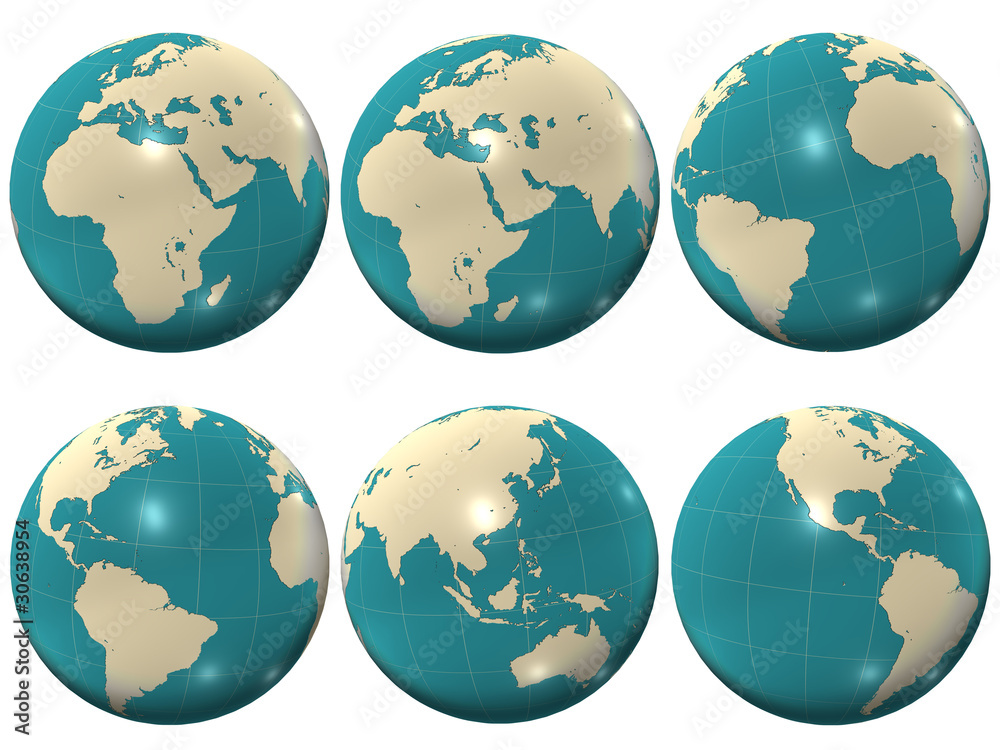 Rubber world globe