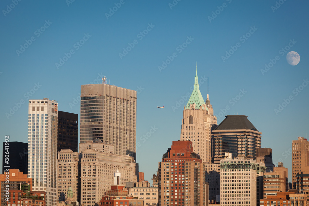 Manhattan Financial District from Jersey city Manhattan Financial District from Jersey city
