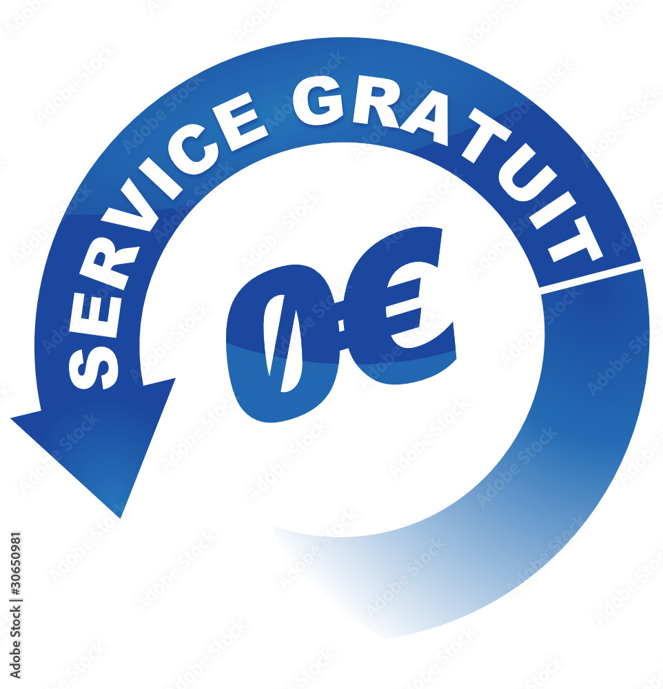 service gratuit sur vignette fléchée bleue service gratuit sur vignette fléchée bleue