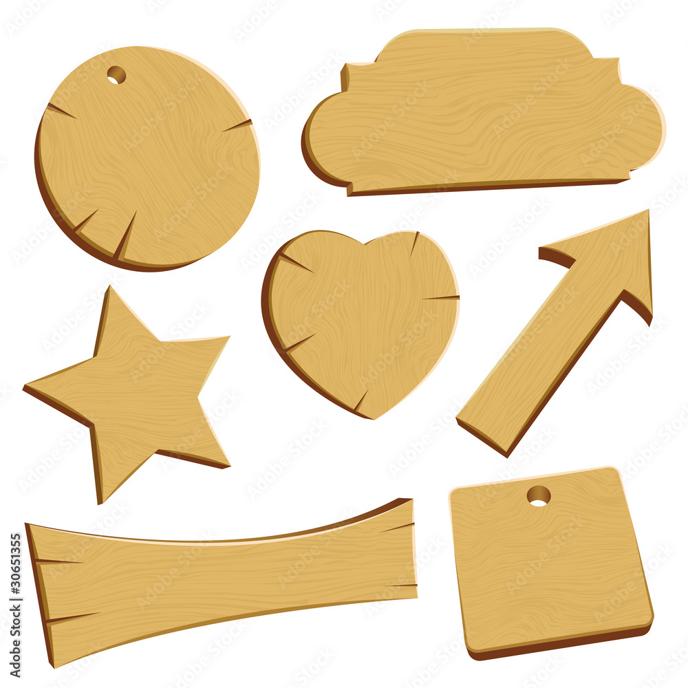 Wooden banners signs and labels Wooden banners signs and labels