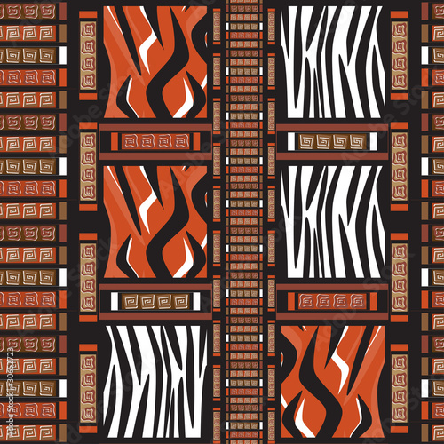 Africa stile ornament background