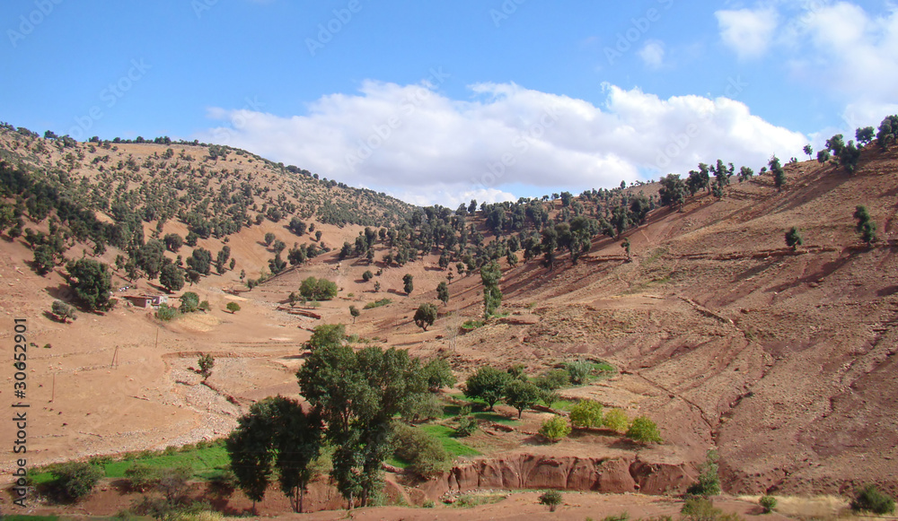 Paysage du Haut-Atlas, Maroc