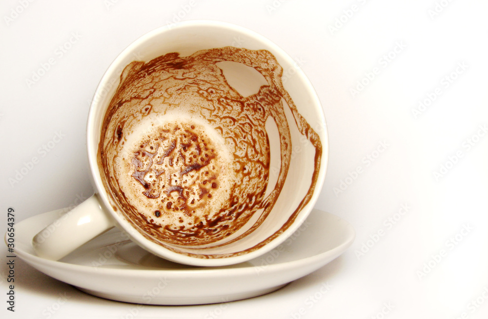 Dirty cup of coffee Stock Photo Adobe Stock