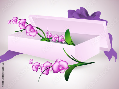 bouquet in gift box