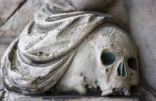 Skull - Detail of Tombstone
