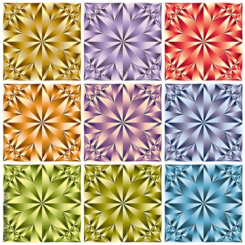 Geometric flower shaped cry...