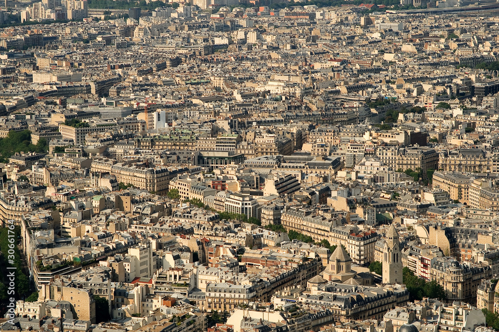 Kind to Paris from Tour d'Eiffel height