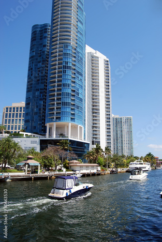 Condos and Boats on a River © Wimbledon