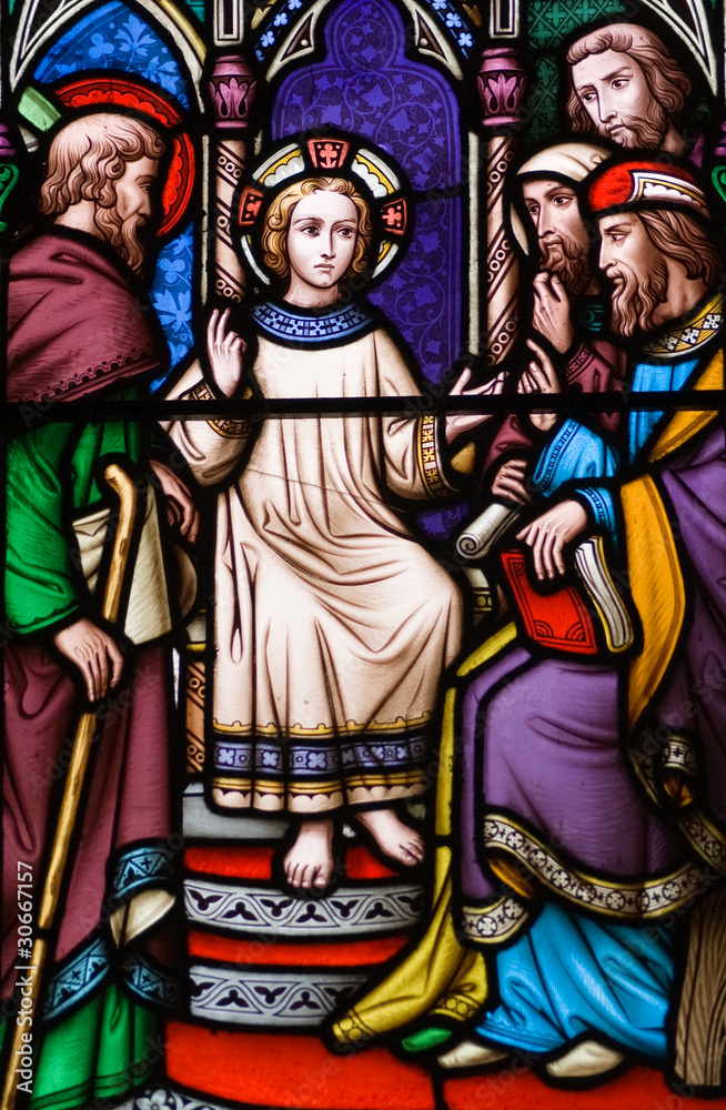 Saint Stained Glass Window