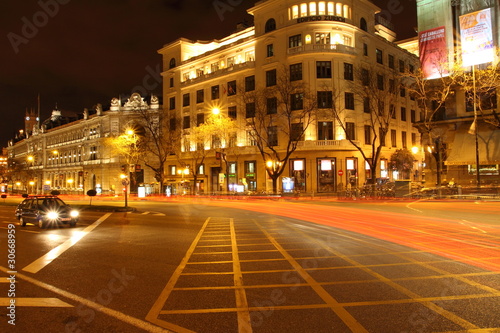 Gran via street in Madrid, Spain at night © Curioso.Photography