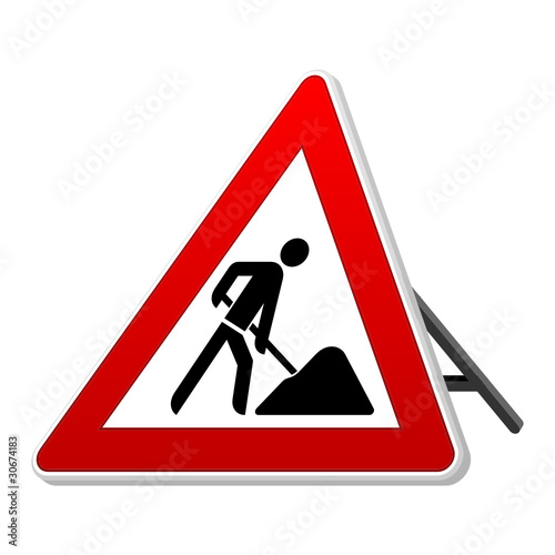 Baustelle Schild