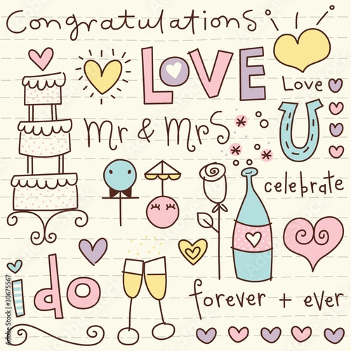 Cute Doodle Wedding