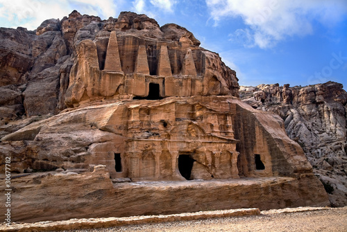 Obelisk Tomb in Petra, Jordan