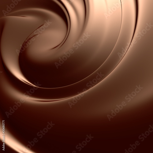 Astonishing chocolate swirl Fototapeta