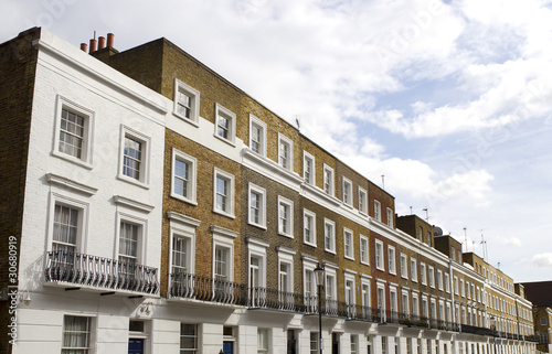 Obraz na płótnie Houses in Knightsbridge London w salonie