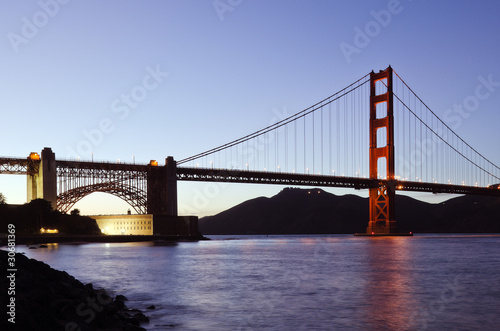San Francisco s Golden Gate Bridge at Dusk