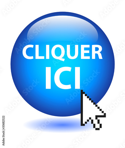 Bouton Web CLIQUER ICI (souris cliquez connexion curseur clic)