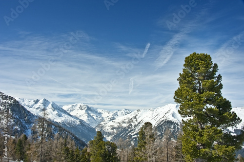 Alps - high mountains in winter