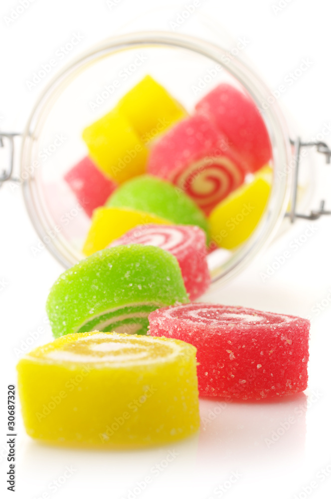 Spilling colorful candy Spilling colorful candy