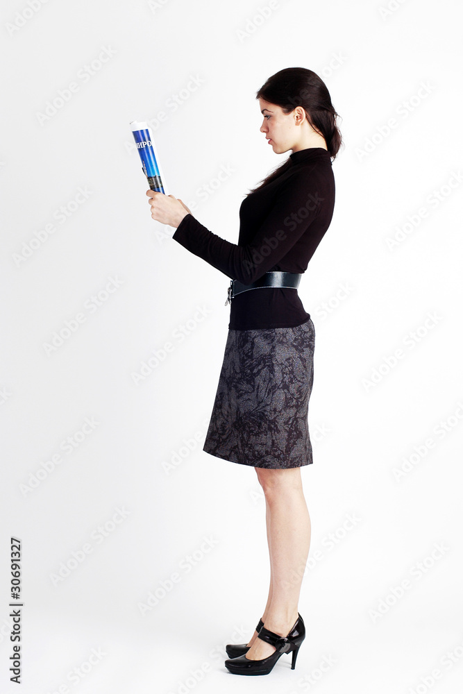 Young beautiful business woman standing tall Young beautiful business woman standing tall