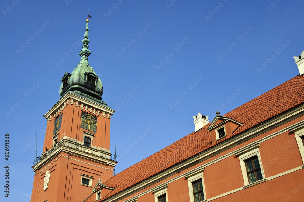 Fototapeta premium Royal castle in Warsaw detail, Poland