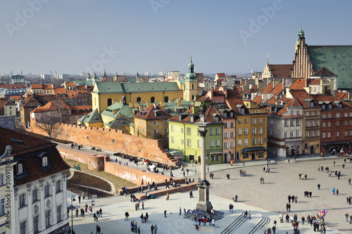 Old Town panoramic view, Warsaw, Poland