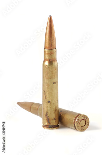 Shells of AK47 and bullets of World War