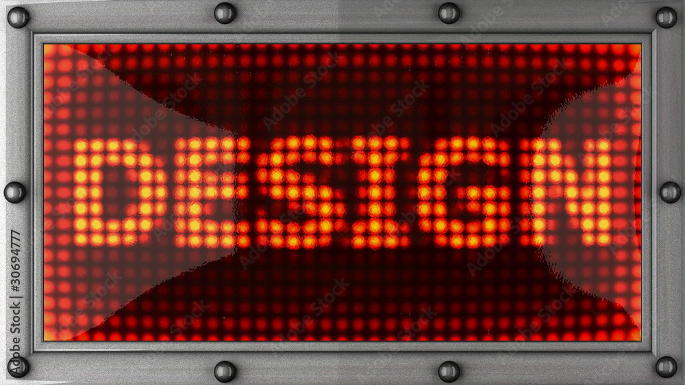 design announcement on the LED display design announcement on the LED display