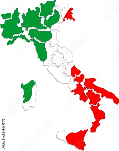 Italia Tricolore-150°-Italy Vector