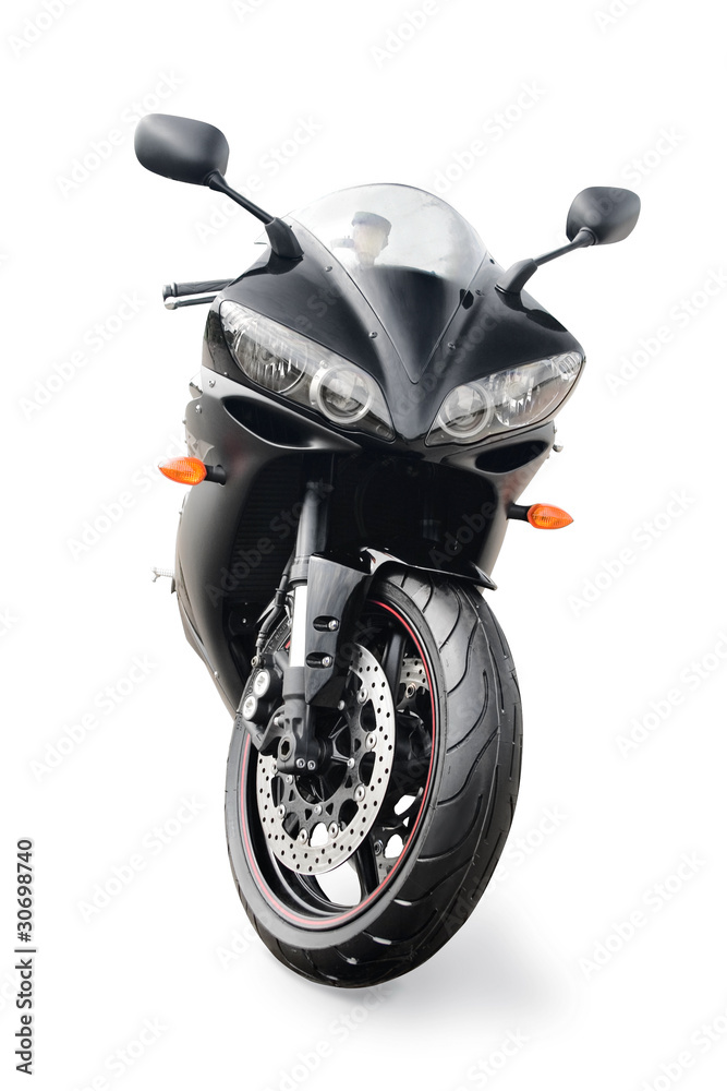 Fototapeta premium black sport bike