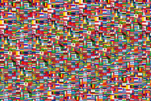 drapeaux du monde photo