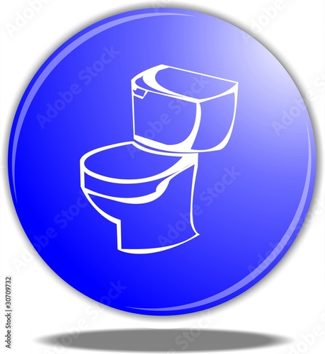 bouton toilette