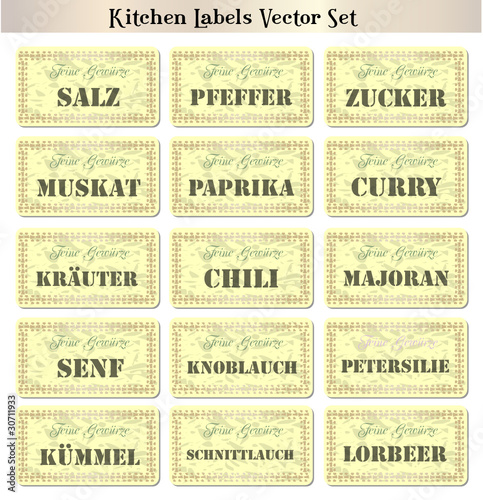 Spices Vectorset German 3