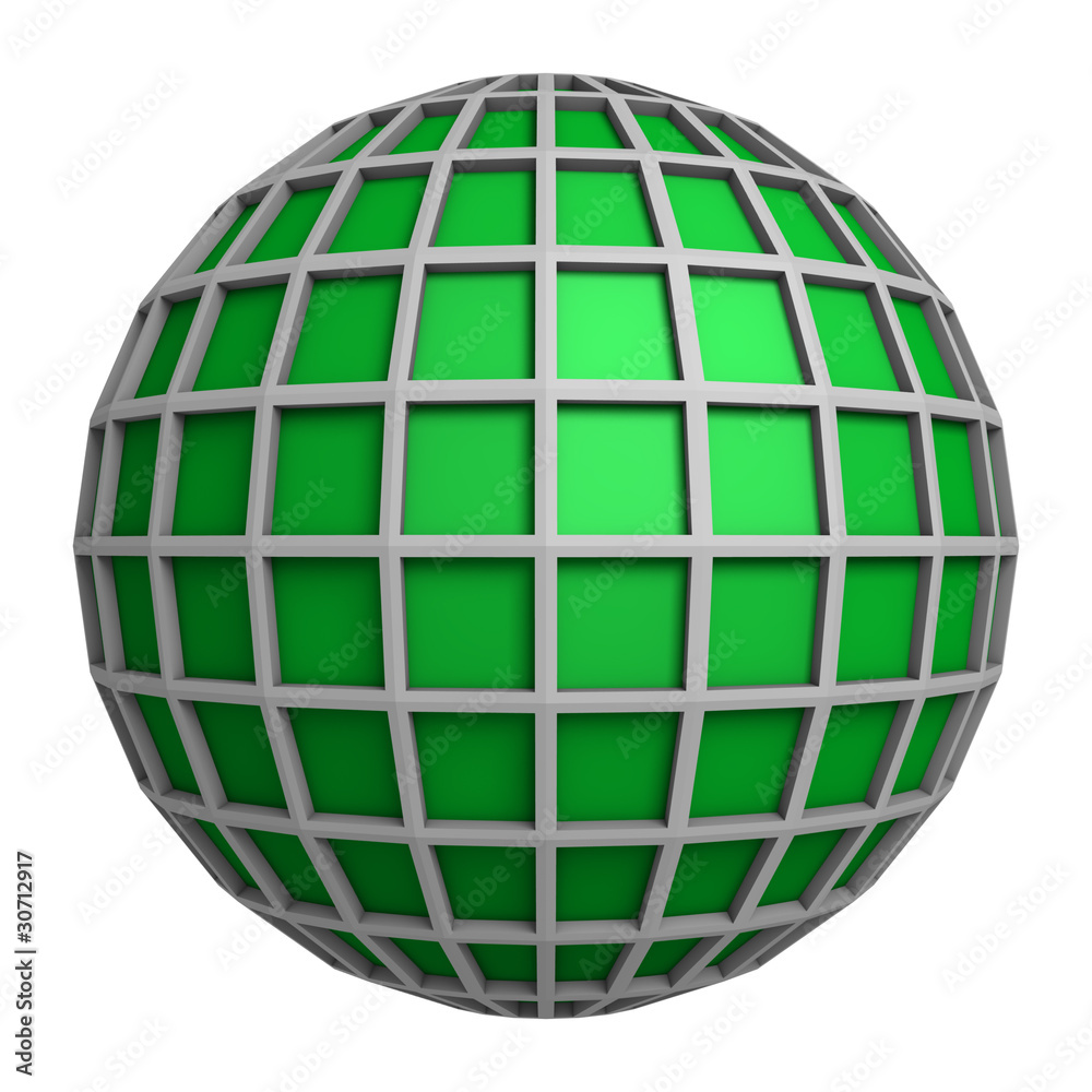 Green globe symbol Green globe symbol