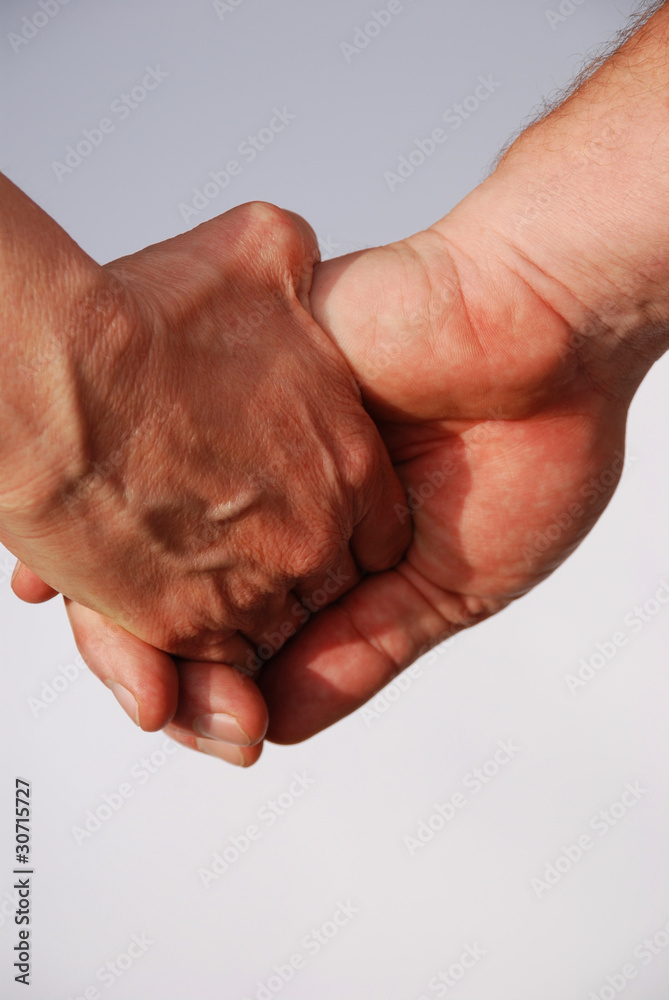 Fototapeta premium Hände halten sich