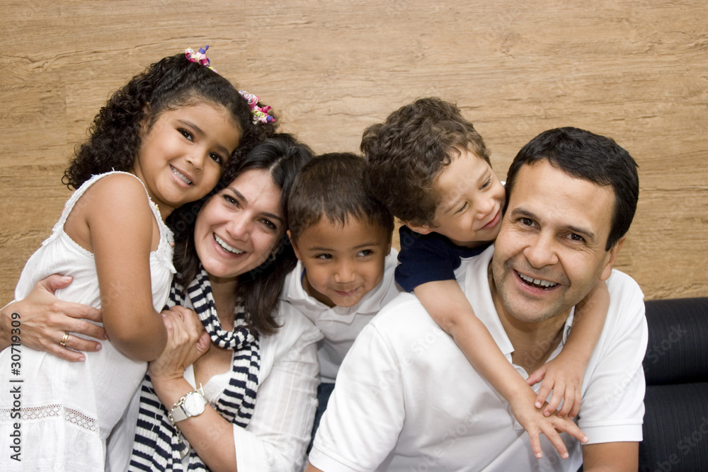 Beautiful family enjoying together