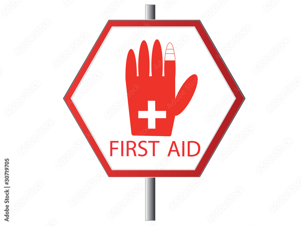 Obraz premium First aid,sing