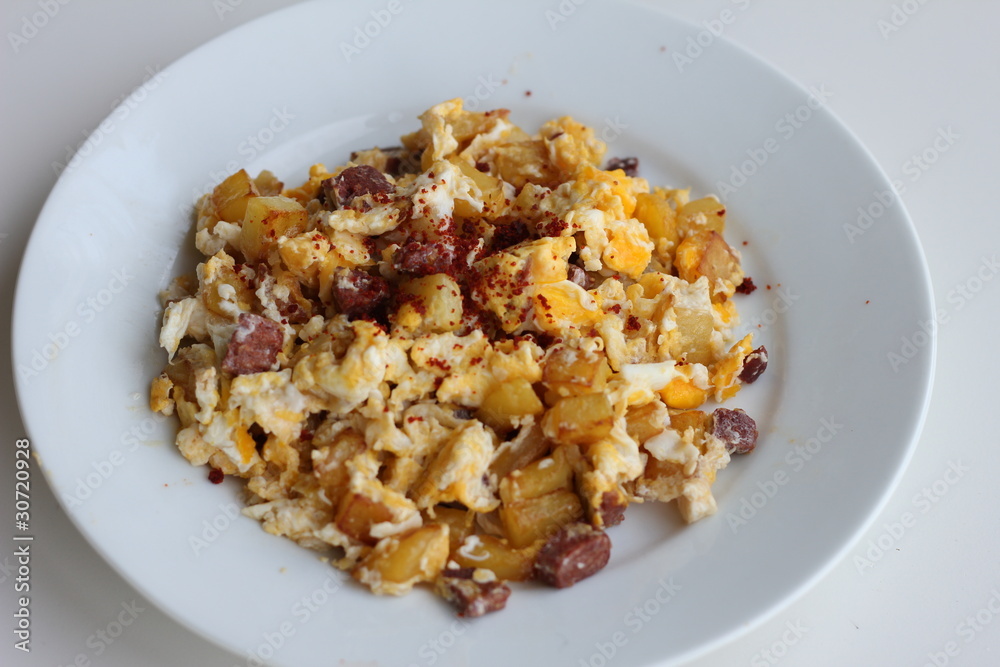 eggs potatoes bacon breakfeast eggs potatoes bacon breakfeast