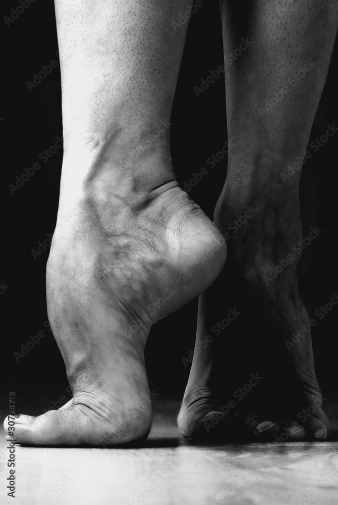 Naklejka premium Contemporary Dancer Feet