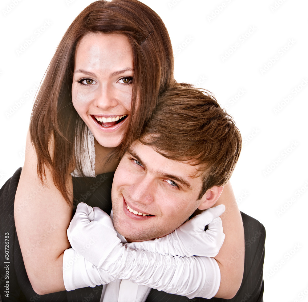 Couple of girl and man. Love. Couple of girl and man. Love.