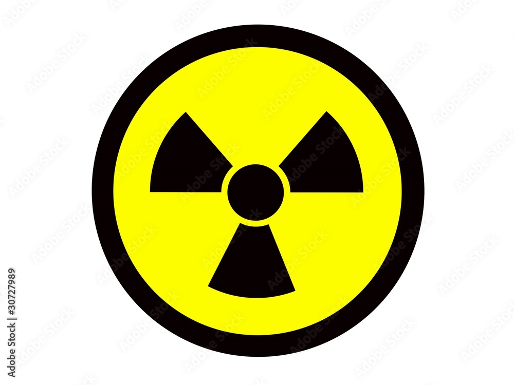 Radioactive sign Radioactive sign