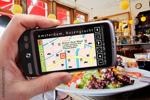 restaurant finder on the smartphone