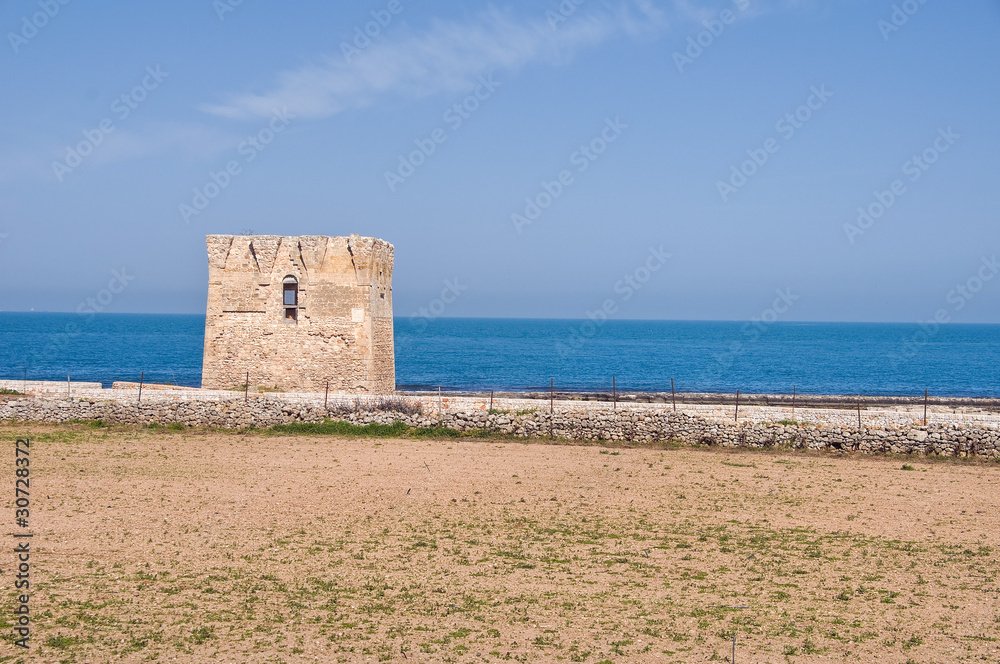 Sighting tower. Polignano a Mare. Apulia.