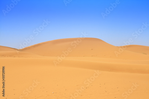 sand dunes and beautiful cloudless sky