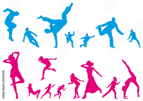 silhouettes joyeuses