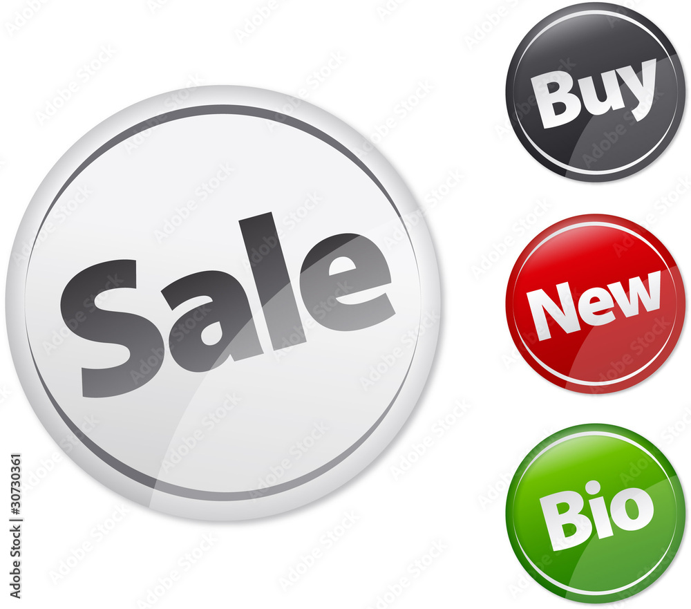 Fototapeta premium sale, bio and new icons