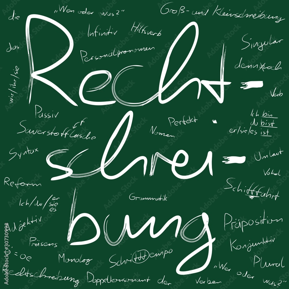 Rechtschreibung 02 ilustración de Stock | Adobe Stock