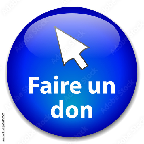 Bouton Web "FAIRE UN DON" (donner de l'argent contribution)