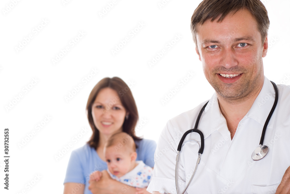 Mother and baby at the doctor's Mother and baby at the doctor's